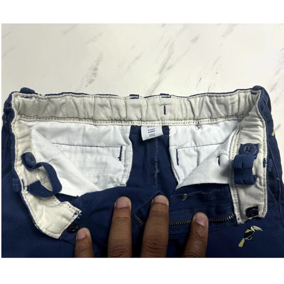 BABY GAP BOYS BLUE CHINOS WITH TOUCAN BIRDS SIZE 5 - Picture 6 of 11